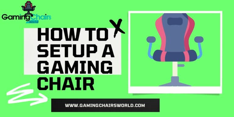 How to setup a gaming chair